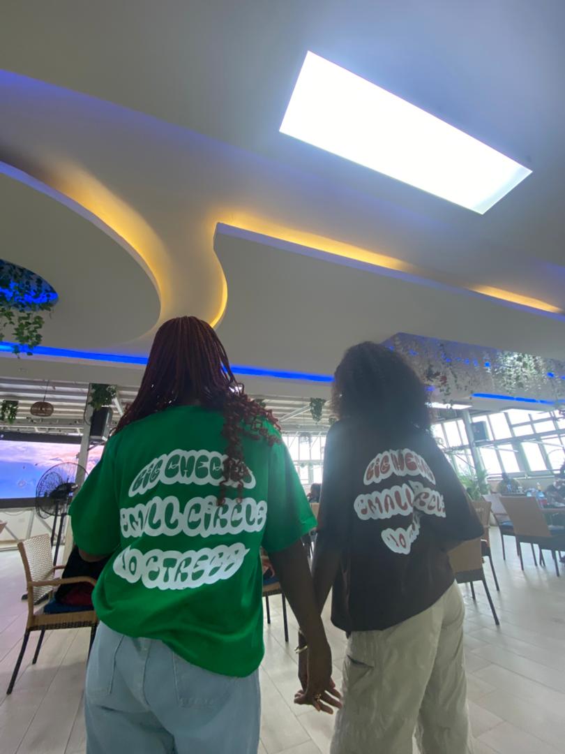 Big Checks Short Sleeves Plain T-shirt